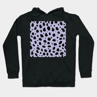 Lilac and Black Cheetah Print Animal Print - Light Purple Hoodie